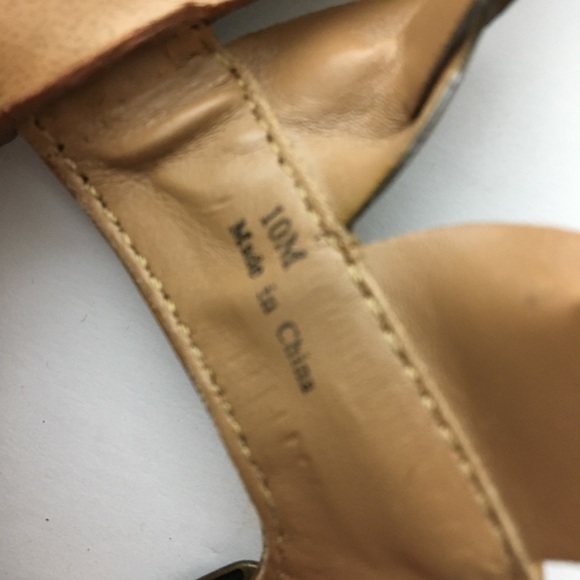 Unlisted Brown 10 Rope Ankle Strap Open toe Sandal - Picture 4 of 4